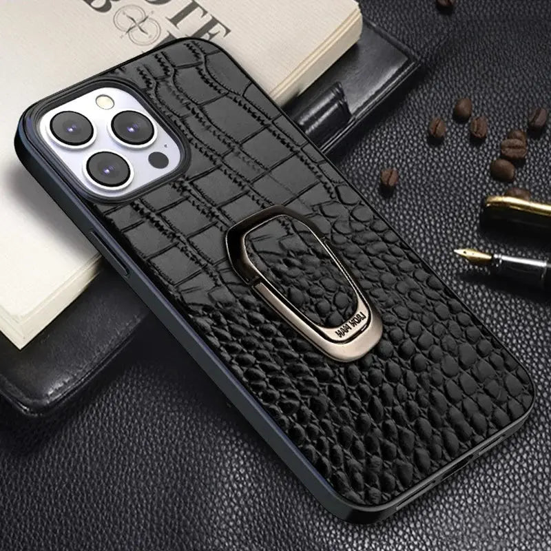 LuxView Genuine Leather Case for iPhone
