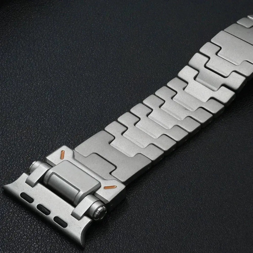 Grand H Titanium Bracelet for Apple Watch Ultra 2 49mm Series 10 46mm Luxury Band for iWatch Series 9 8 7 45mm 6 5 Se 44mm Strap Pinnacle Luxuries