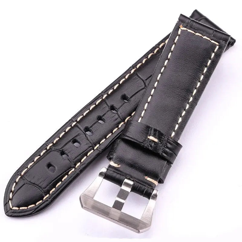 Pinnacle Handmade Genuine Italian Leather Watch Band 22mm 24mm Pinnacle Luxuries