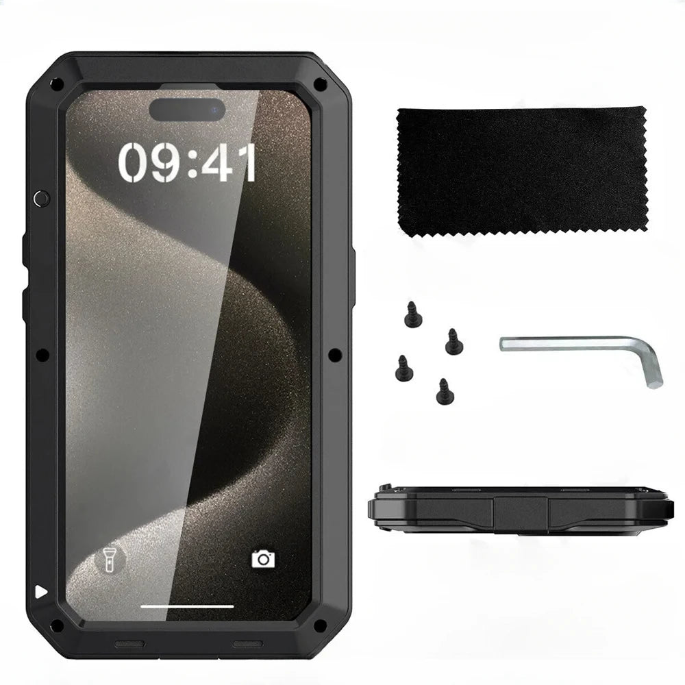 MaxGuard Heavy Duty Armor Case with Built-in Screen Protector for iPhone 16