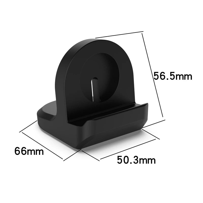 Silicone Charger Dock Holder for Samsung Galaxy Watch 7/6/5 - Pro Charging Stand for Galaxy Watch Ultra 47mm