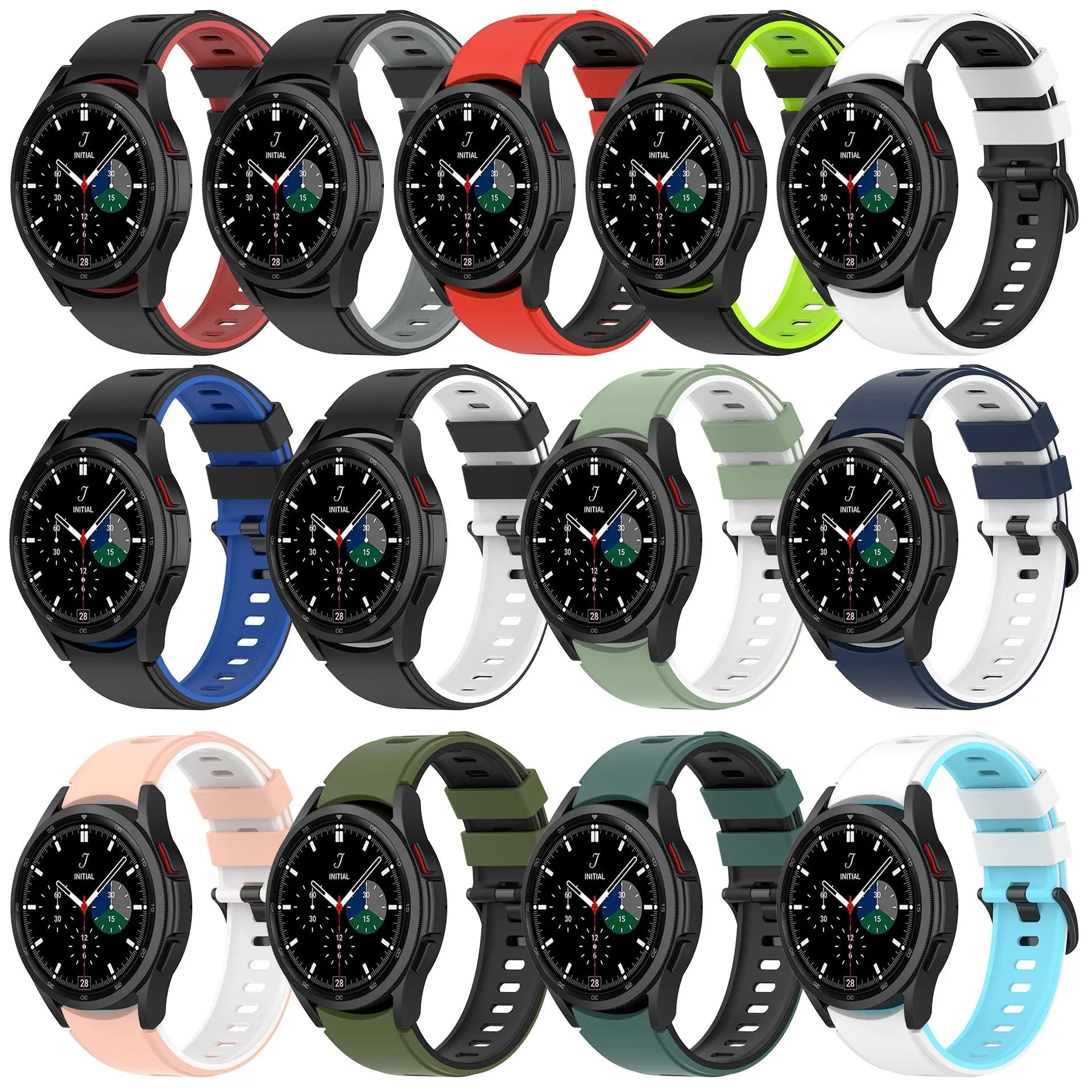 Silicone Strap For Samsung Galaxy Watch 6/5/4 44mm 40mm 5Pro 45 Sport Bracelet Correa Galaxy Watch 4 6 Classic 43mm 47mm 42 46mm Pinnacle Luxuries