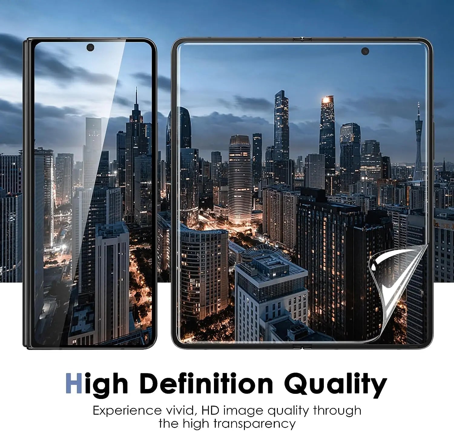 CrystalClear 3-Pack Hydro Gel TPU Screen Protectors with Camera Lens Protectors for Samsung Galaxy Fold 5 and Flip 5 Phones Pinnacle Luxuries