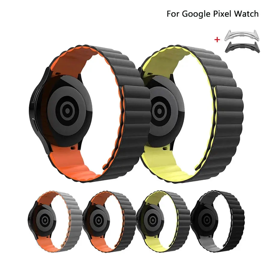 Silicone Magnetic Watchband for Google Pixel Watch 3 41mm Band Replaced Strap for Google Pixel Watch 2 Bracelet Correa Accessory Pinnacle Luxuries