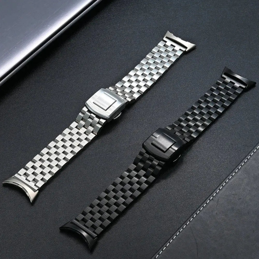 Stainless Steel Strap for Google Pixel Watch 3 45mm Luxury Men Link Bracelet for Pixel Watch 3 Metal Band Replaced Accessories Pinnacle Luxuries