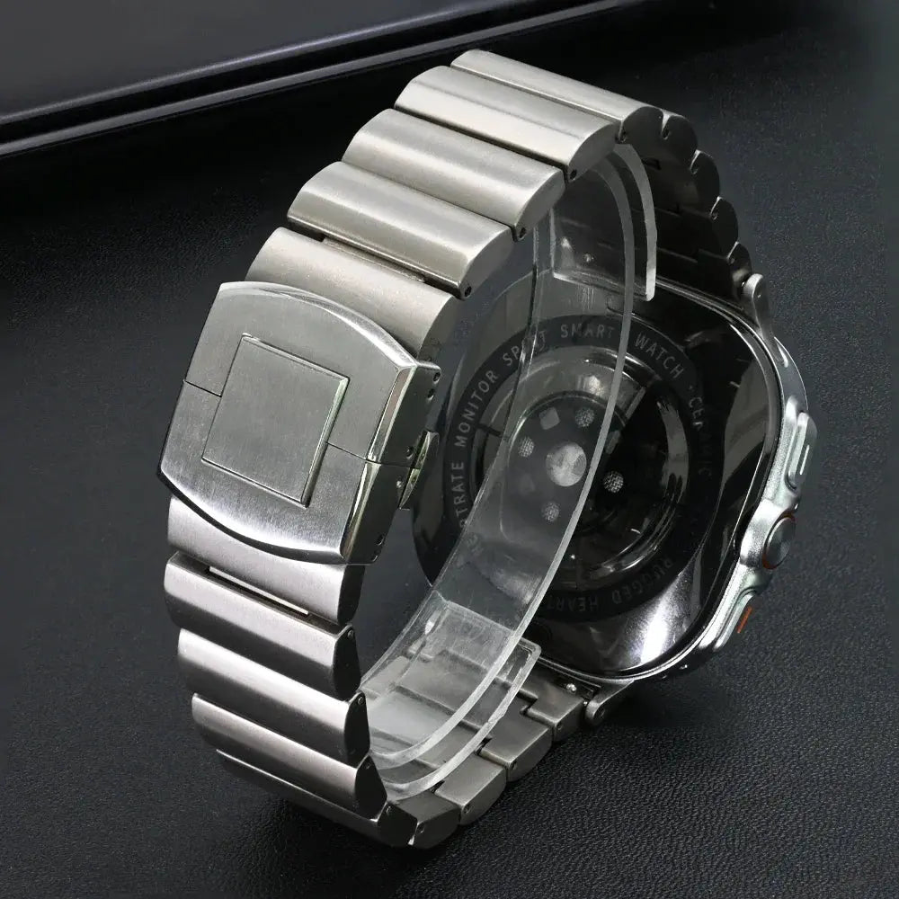 Titanium Strap for Samsung Galaxy Watch Ultra 47mm 316L Stainless Steel Buckle Band for Galaxy 7 Ultra Luxury Men Link Bracelet Pinnacle Luxuries