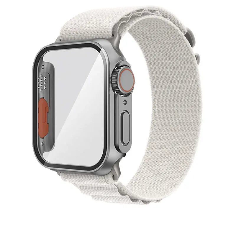 Ultimate Protection Bundle: Nylon Band and Case Screen Protector for Apple Watch - Pinnacle Luxuries