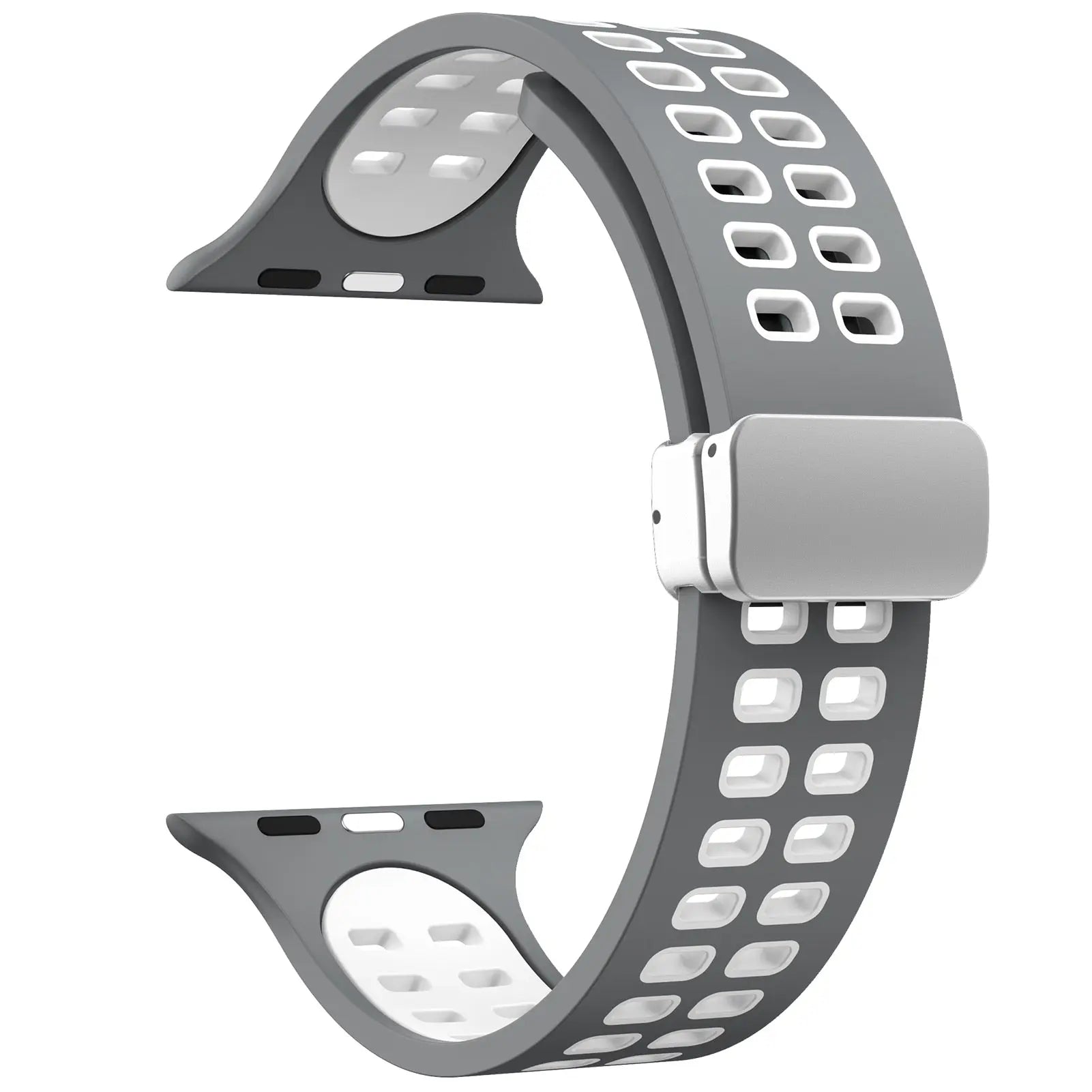 MagSport Silicone Band: Magnetic Metal Buckle Sport Band for Apple Watch - Pinnacle Luxuries