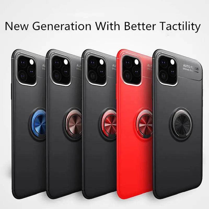 Magnetic Ring Anti-Shock Phone Case For iPhone 11 - Pinnacle Luxuries