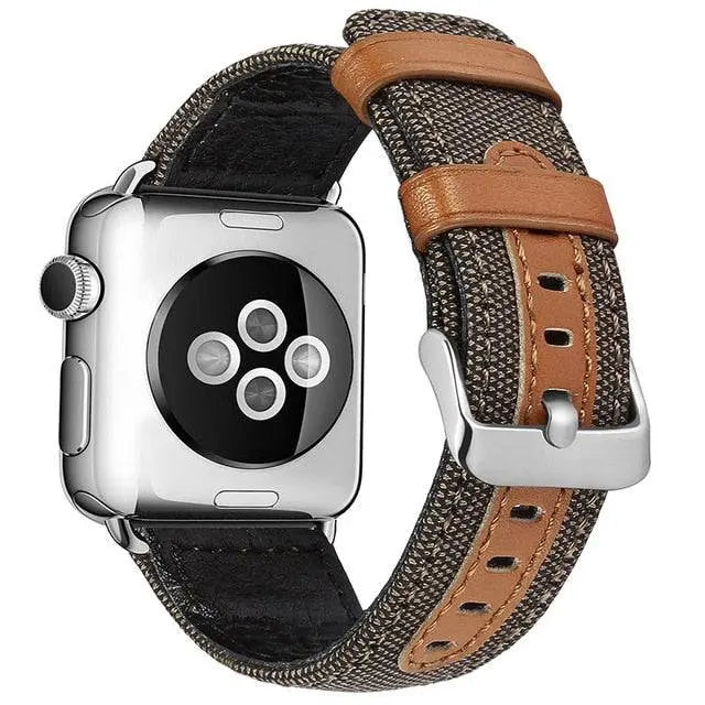 Classic Gentlemans Genuine Leather Apple Watch Band - Pinnacle Luxuries