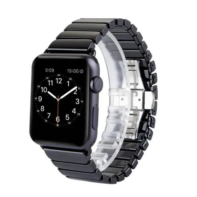 Custom Ceramic Link Band For Apple Watch Series 7 - Pinnacle Luxuries